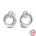 Hot Sale 925 Sterling Silver Spring Zircon Sunflower Stud Earrings For Women 2023 Trending Fashion Jewelry mother's day gift