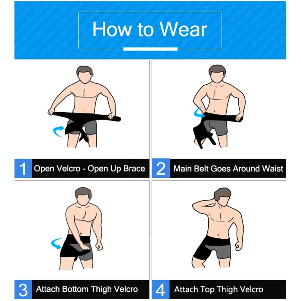 Adjustable Hip Groin Stabilizer and Hip Brace for Sciatica Pain Relief,Thigh Compression Support Wrap Sleeve for Hip Joint Pain