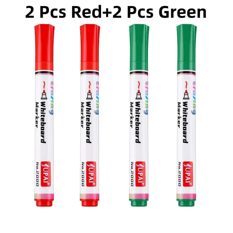 4Pcs/Set Erasable Magnetic Whiteboard Marker Pen Blackboard Marker Chalk Glass Ceramics Office School Art Marker Stationery