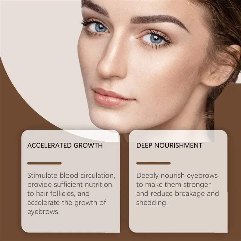 Eyebrow Growth Serum Eyelash Hair Growth Anti Hairs Loss Product Prevent Baldness Fuller Thicker Lengthening Eyebrow Makeup 30ml