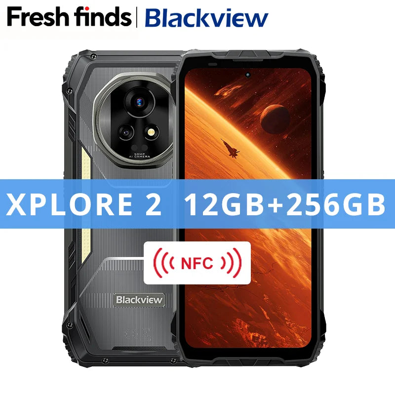 【World premiere】Blackview XPLORE 2 Rugged Phone 5G 6.73” 3.2K AMOLED Display MediaTek Dimensity 8300 20000mAh 120W Charger