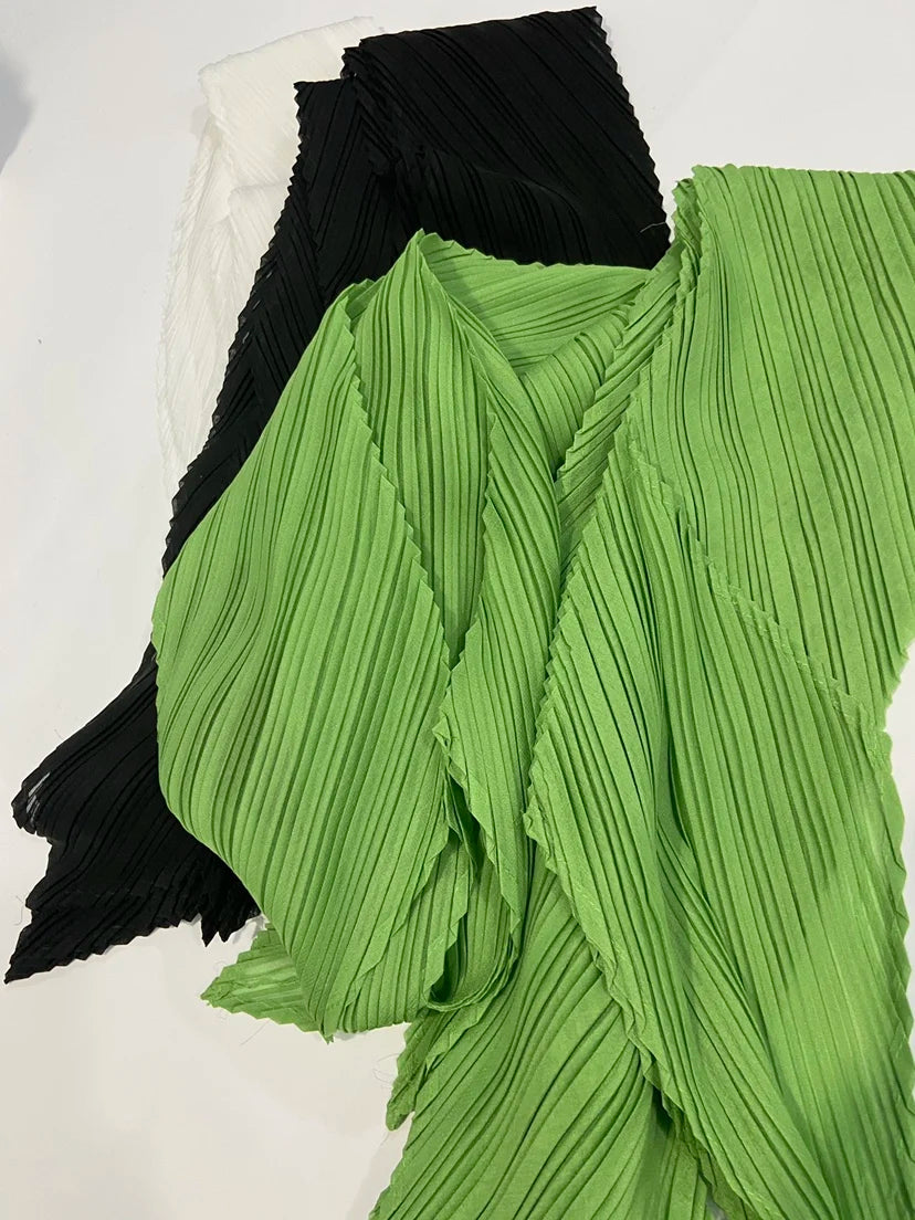 Miyake Pleated Women Scarf Shawl Fabric Korean Fashion Thin Sunscreen Scarf Foulard Femme Luxe Marque Hijabs for Woman