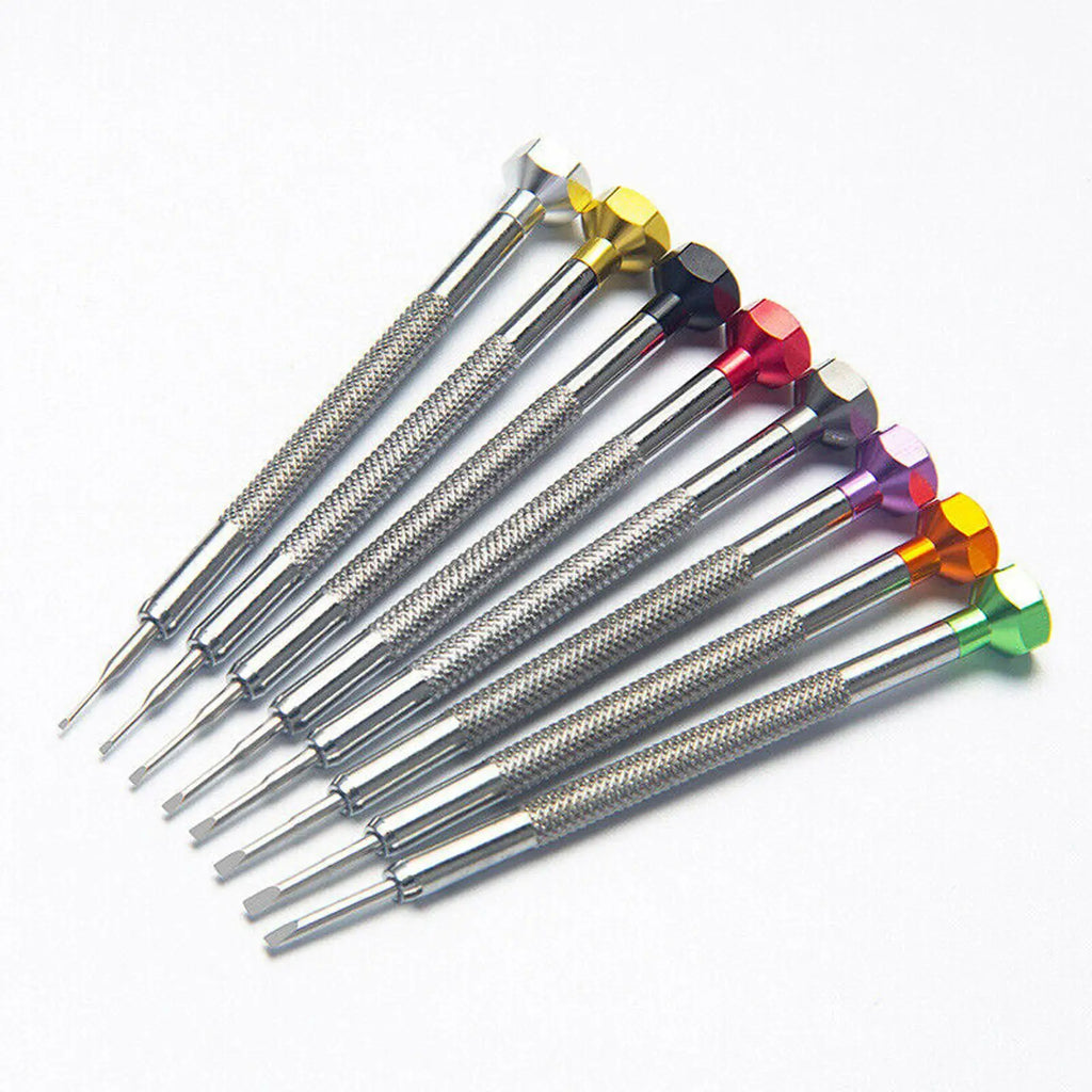 8 Pieces Watchmakers Screwdrivers Small Screwdriver Set for Glasses Cameras
