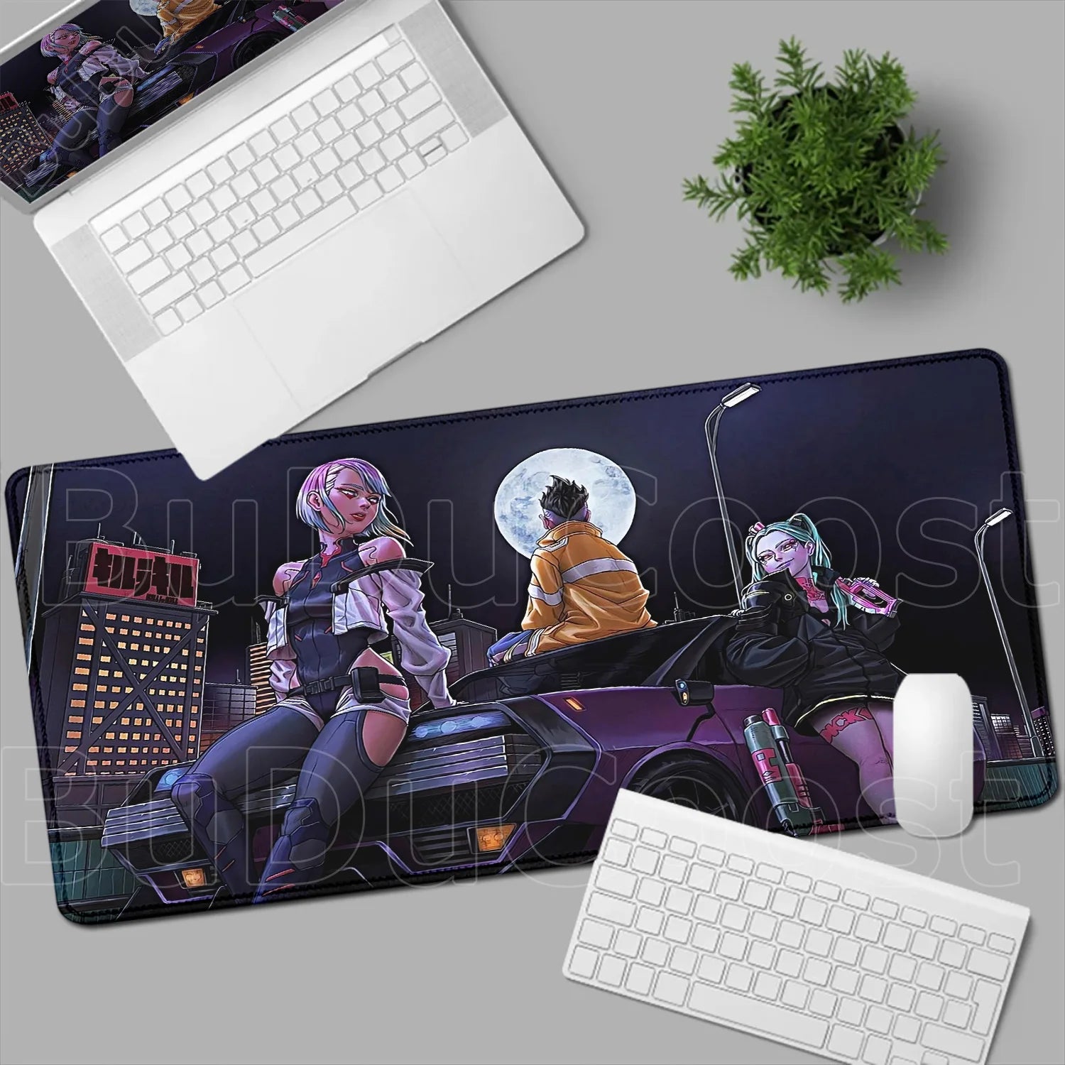HD Printing New Wallpaper C_cyberpunk E_edgerunners Mouse Pad Non-slip Mousepad Computer Gamer LockEdge Desk Mat PC Keyboard Mat