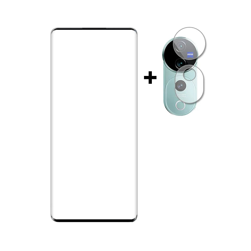 Protective Glass For ViVo V40 Pro Screen Protector Full Cover Tempered Glass On ViVo V40 Pro Phone Camera Lens Film For ViVo V40