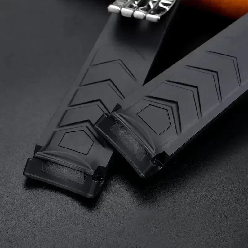 Silicone Watch Straps For Tag Heuer CARRERA AQUARACER 300 WAY201A WAY211C Rubber Black Blue Watch Accessories Band 22mm