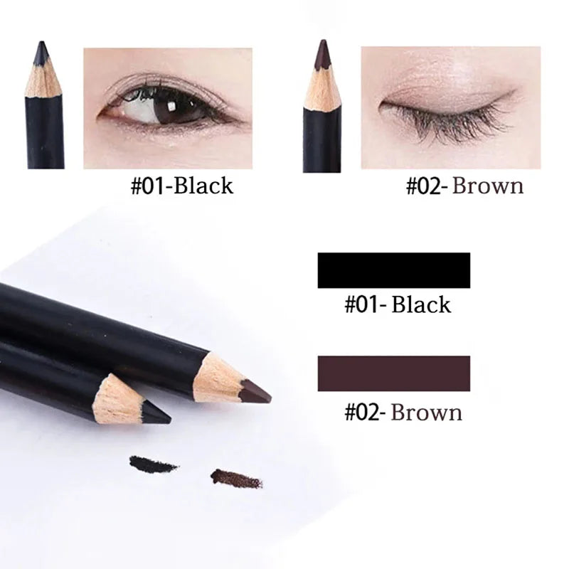 Black Eyeliner Pencil Professional Makeup Brown Matte Eyebrow Pencil Waterproof Lasting Smooth Pen Beauty Tool Accessories