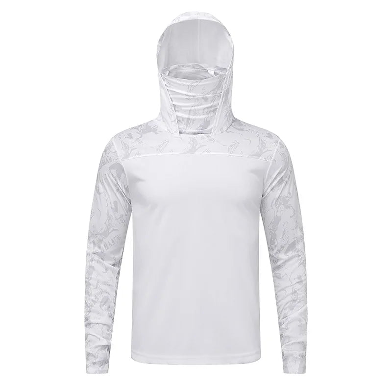 Summer Men's and Women's Sunscreen Fishing Clothes Loose big Size Thin Casual Quick Drying Ice Silk Camouflage Sunscreen Jacket