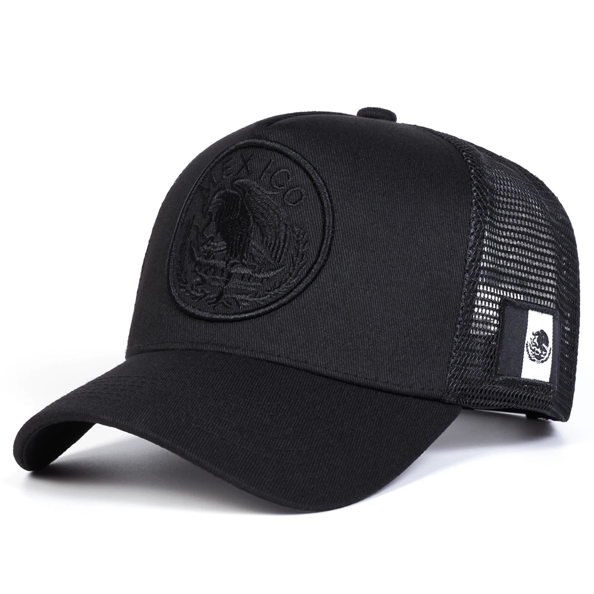 Unisex Mexican Flag Embroidery Baseball Net Caps Spring Summer Outdoor Adjustable Casual Hats Dad Hat Sunscreen Hat