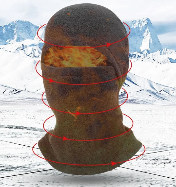 1/14Pcs Full Face Mask New Winter Thermal Fleece Warmer Motorcycle Cycling Hood Liner Sports Running Neck Warmer