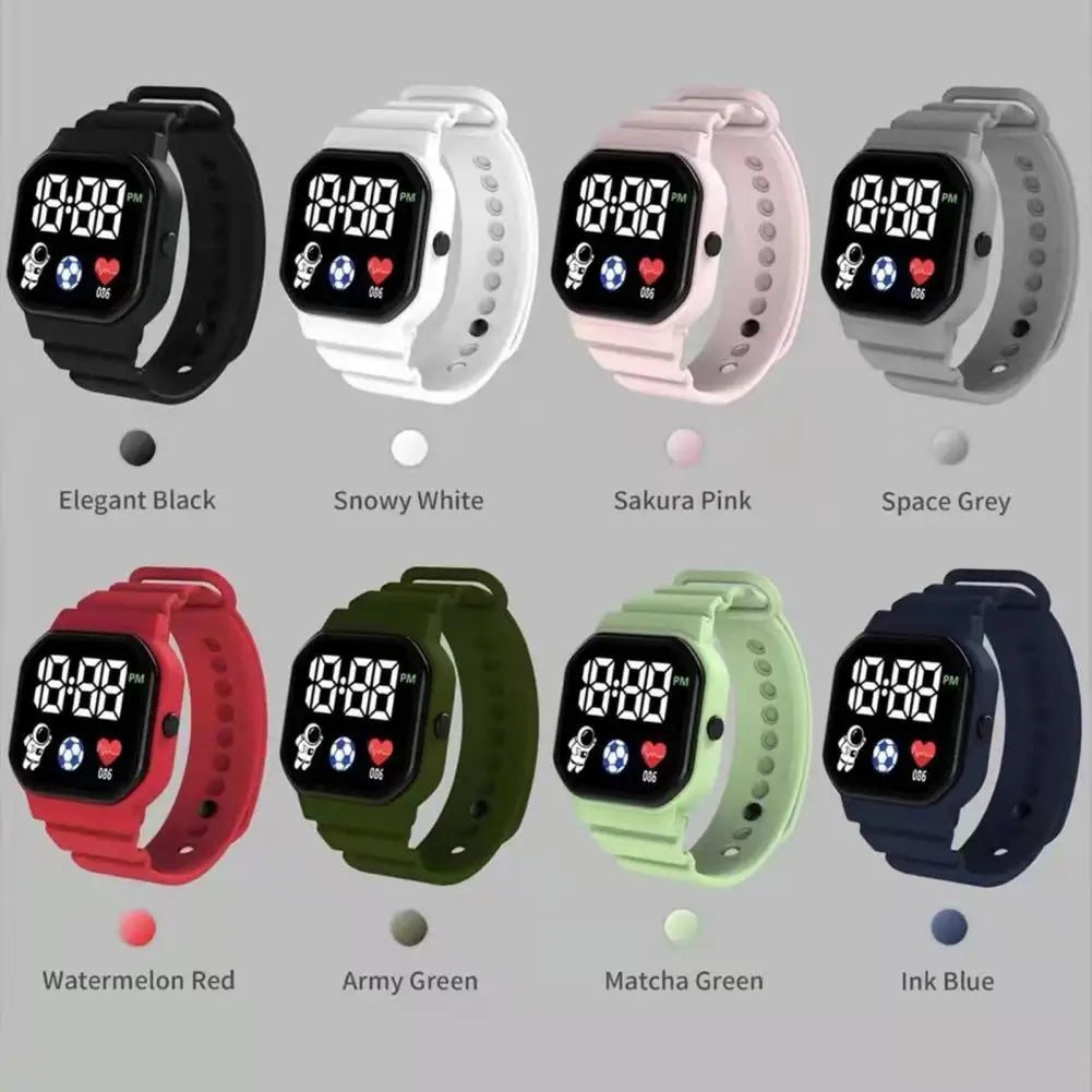 Kids Watch Sport LED Digital Watches Spaceman Silicone Strap Waterproof Electronic Wristwatch for Children Boys Girls Gifts