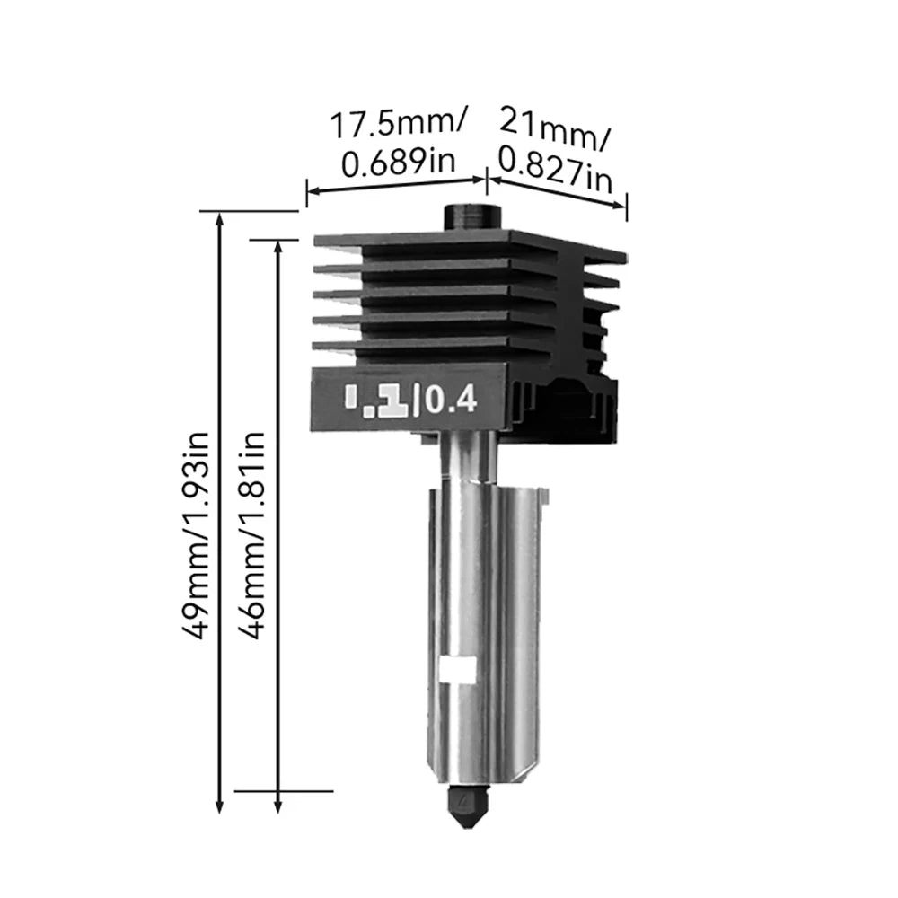 Upgrade P2S Hotend For Bambu Lab P2S H2D H2C H2S Standard Flow Hotend High Quality Fast Precise Printing nozzle 0.2 0.4 0.6 0.8