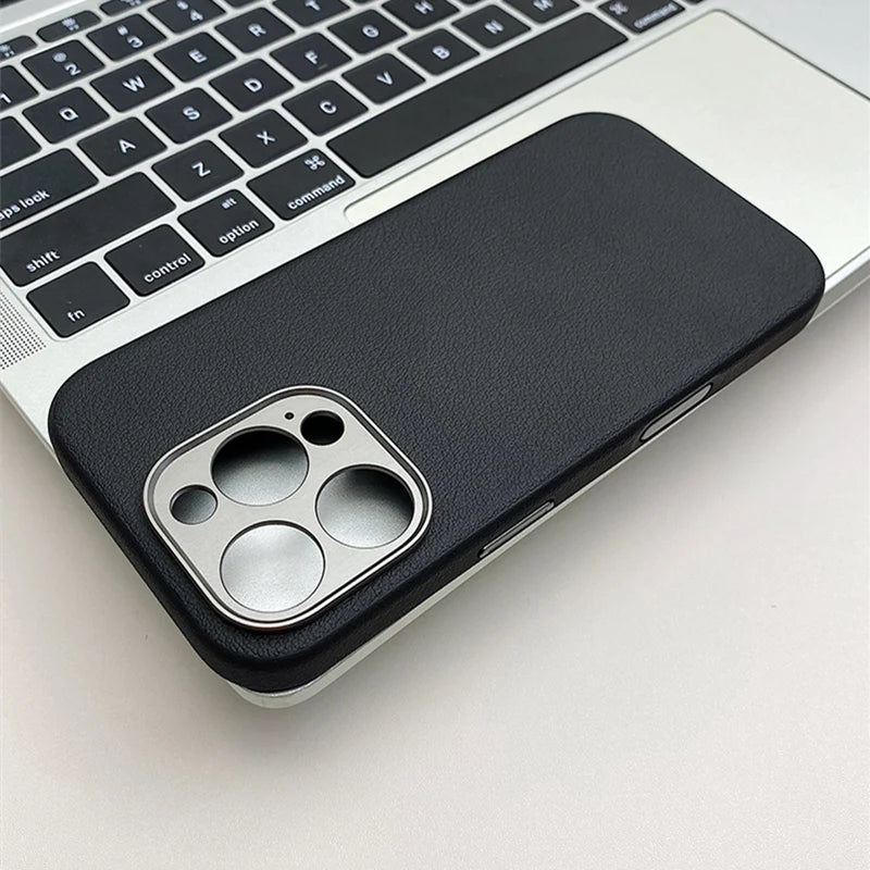 Magnetic Alloy Lens Wireless Charging Shockproof Case For iPhone 17 17Pro Max 16 Pro Active Touch Camera Button Hard PC Cover