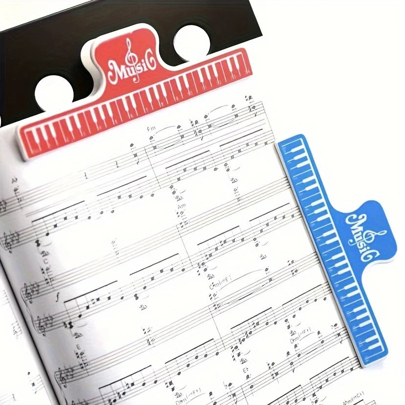 4pcs Music Book Clip, Secure Your Music Sheets with The Ultimate Music Book Clip - Perfect for Musicians,and Sheet Music Stands!