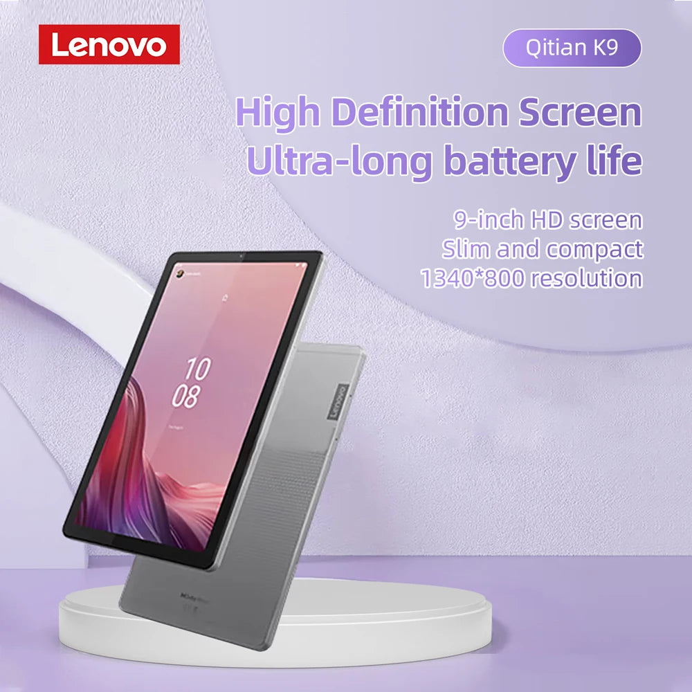 Global firmware Lenovo Pad K9 M9 Tablet 9-inch HD screen Portable Tab 4G+64G Android 12 Tablet M9 Grey LTE 5100mAh battery