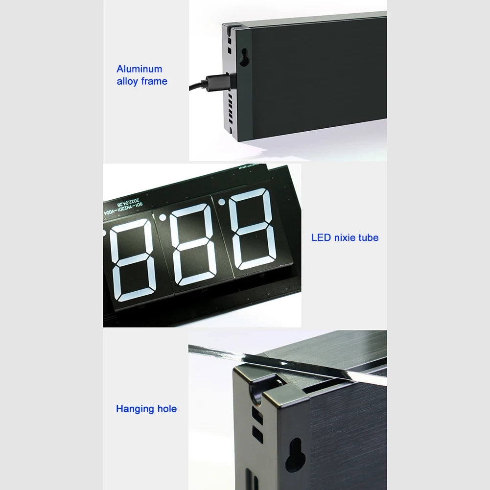 Digital Gym Timer Wall Mounted LED Digital Countdown Clock Sports Training Clock Crossfit Gym Fitness Training Timer with Remote