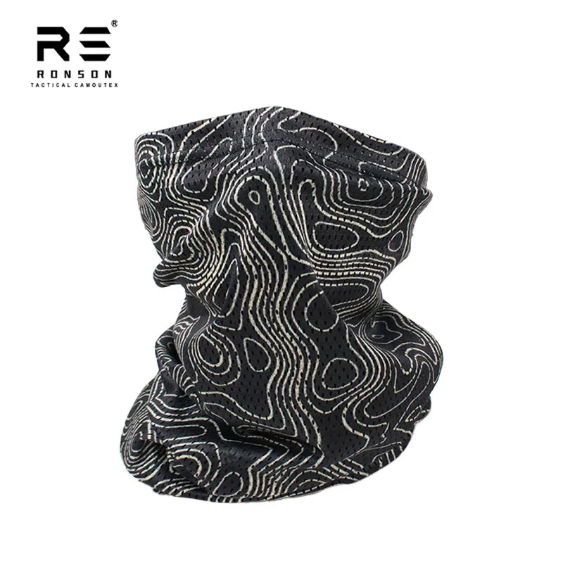 Men's Summer Lightweight Outdoor Cycling Sunscreen Face Mask, Integrated Scarf