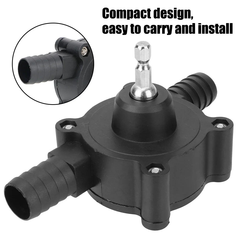 Electric Drill Pump Home Garden Outdoor Tool Portable Mini Hand Self-priming Liquid Transfer Pumps Diesel Oil Fluid Water Pump
