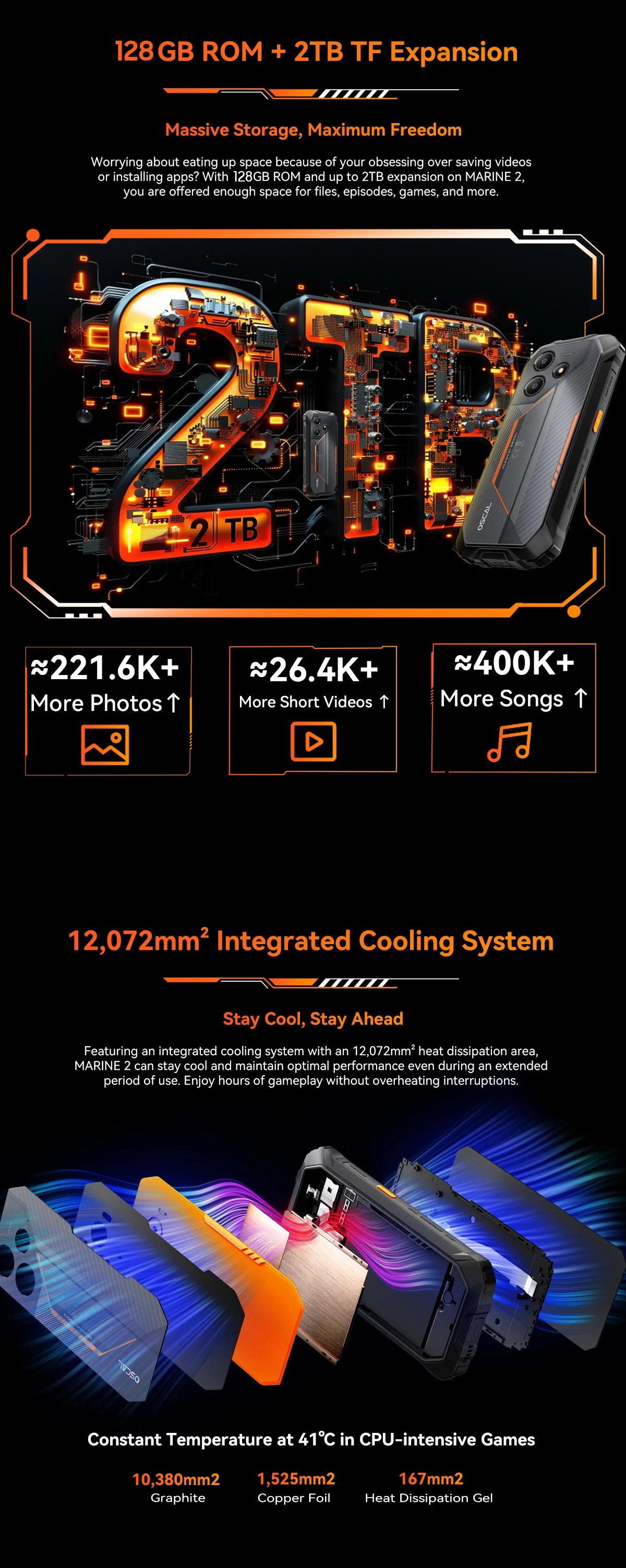 Blackview MARINE 2 Rugged Smartphone 6.56-inch HD+ IPS 90Hz Display 11000mAh 8GB 128GB Android 15 NFC 16MP Camera Cellphone