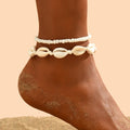 Best Sellers! Summer beach vacation handmade woven shell foot decoration