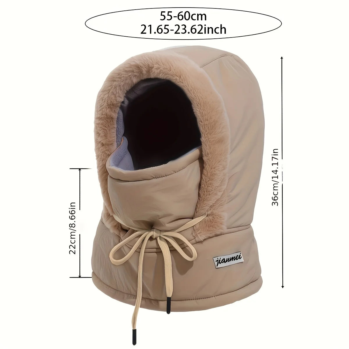 Winter Balaclava Face Mask Neck Gaiter Windproof Warm Ski Head Cover Cap Unisex Adjustable Multifunctional Thermal Cycling Mask