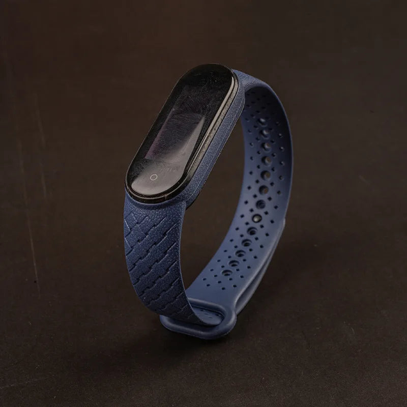 Silicone watchbands For Xiaomi Mi Band 7 NFC Wrist Replacement Miband Sport bracelet Air-hole Watch Correa mi band 6 5 4 3 strap