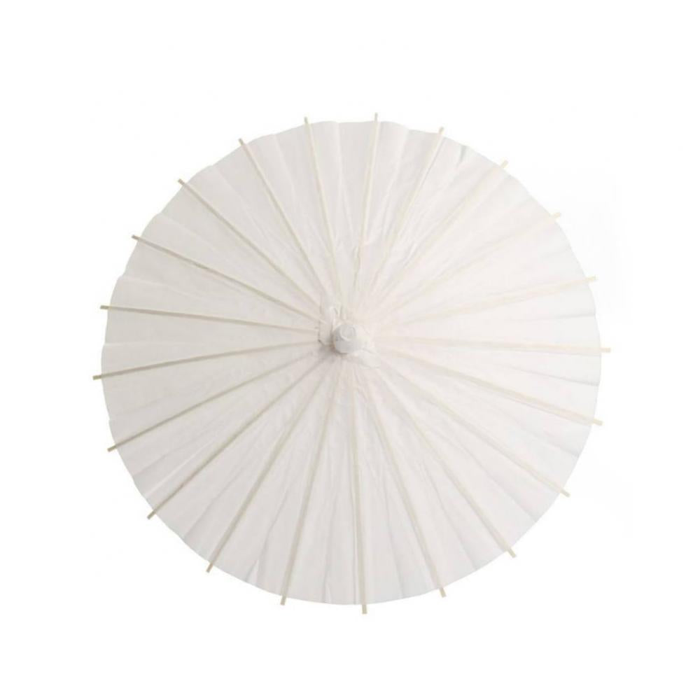 Chinese Umbrella Vintage DIY White Paper Umbrella Anime Painting Sunscreen Umbrella Photo Dance Props Ancient Cosplay Umbrella