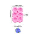 peony flower DIY resin phone case Clay mold 3D peony flower Resin Accessories Silicone Molds flower Chocolate  Fudge Cake Mold