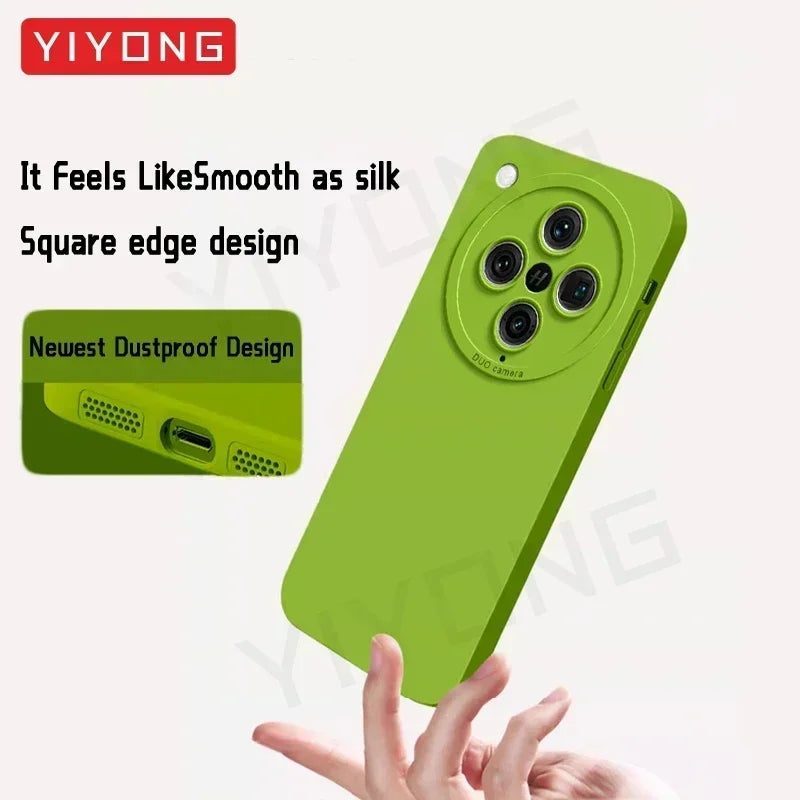 For FindX8 Pro Case YIYONG Silky Feel Liquid Silicone Soft Cover For OPPO Find X8 Ultra X9 Pro FindX9 5G Shockproof Phone Cases