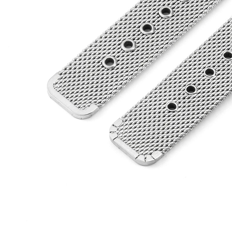For Omega Flawless Watch Strap Replace Original Haima 3000 Milan 007 Mesh Stainless Steel Woven Men's 20mm Watchband