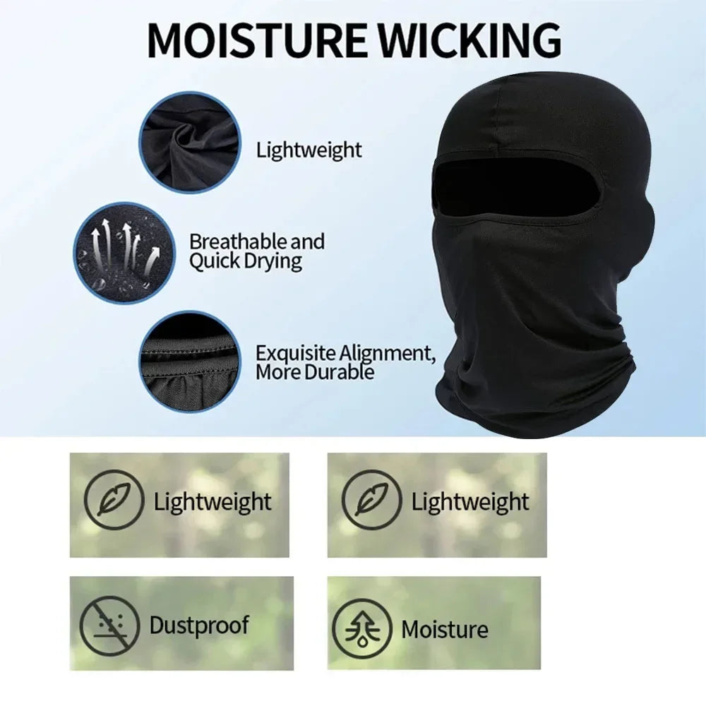 Ski Mask for Men Full Face Mask Balaclava Black Ski Masks Covering Neck Gaiter Mask Hiking Cycling Airsoft Cap Bike Head Cover