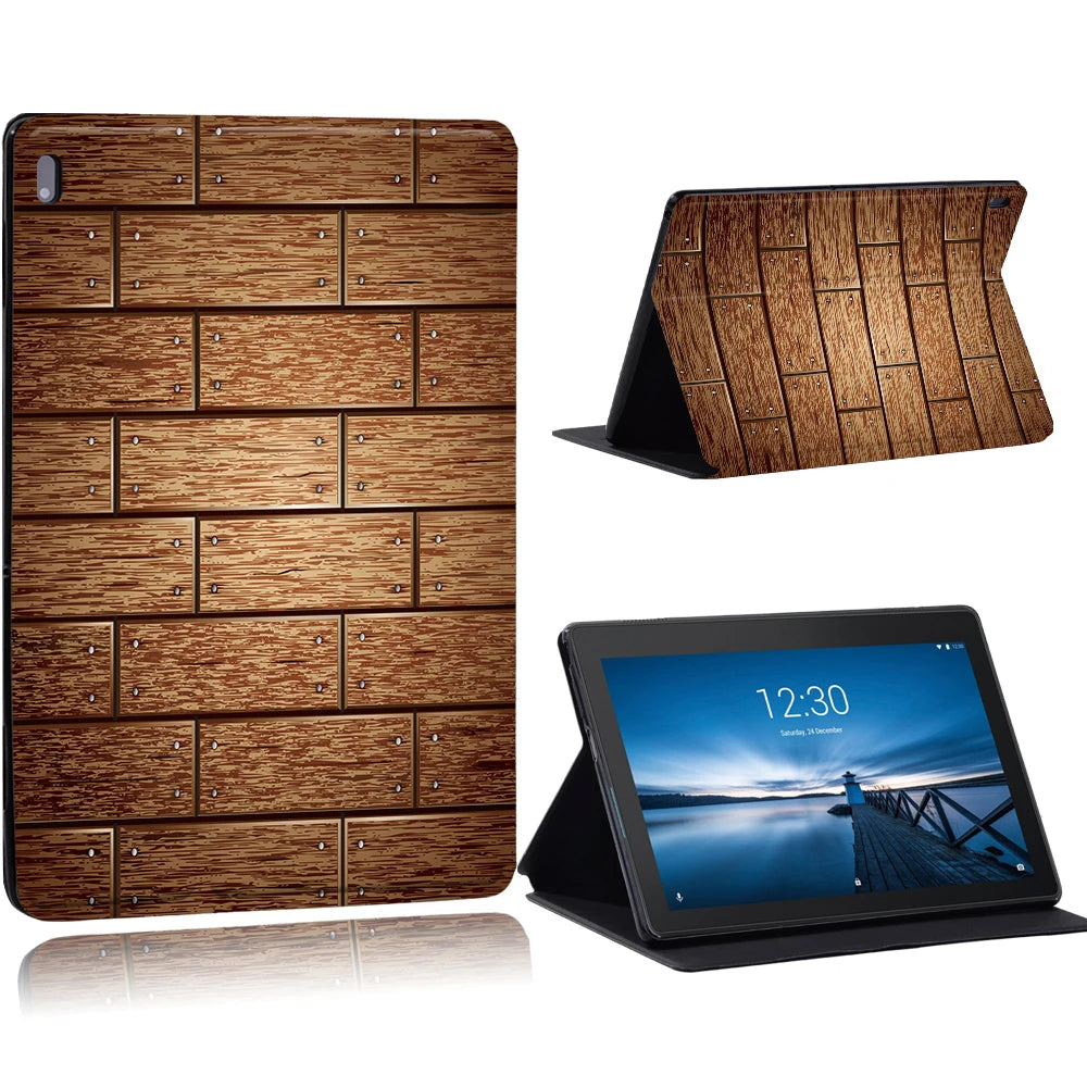 Case for Funda Tablet Lenovo Tab E10 10.1"/Tab M10 10.1"/Smart Tab M10 FHD Plus 10.3" TB-X606F M7 M8 TB-8505 Stand Tablet Cover