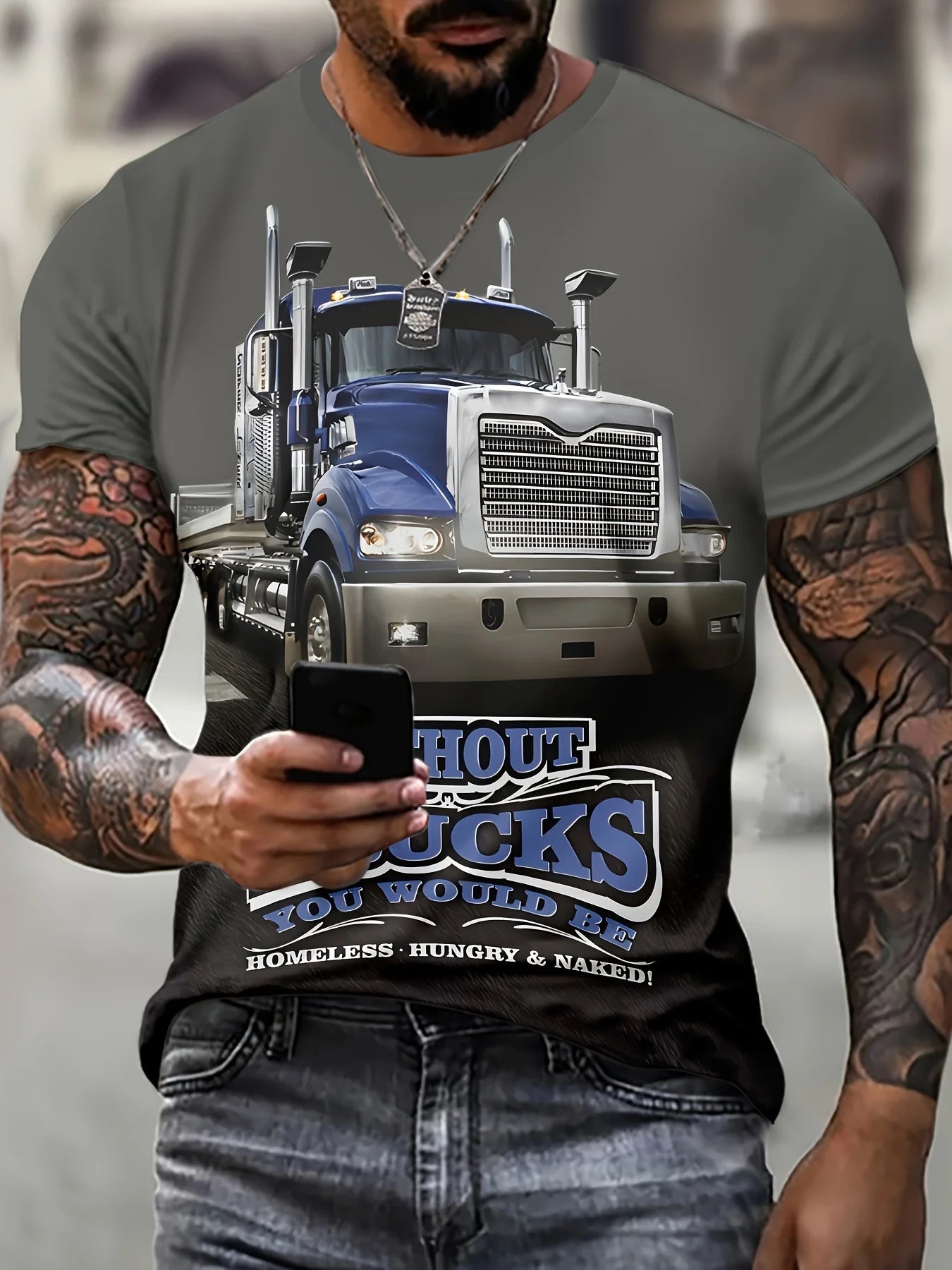 2025 New Men's T-shirt Welder Printed Shirt Workwear Men's Large Size Casual Short Sleeve Streetwear Tops Daily Pullover