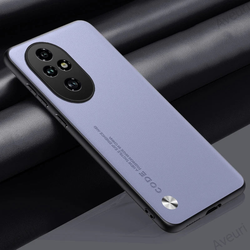 Luxury Leather Phone Case For Honor 200 Pro Protective Cover Matte Silicone Shockproof Case For Honor 200 Lite 5G Honor200 Pro