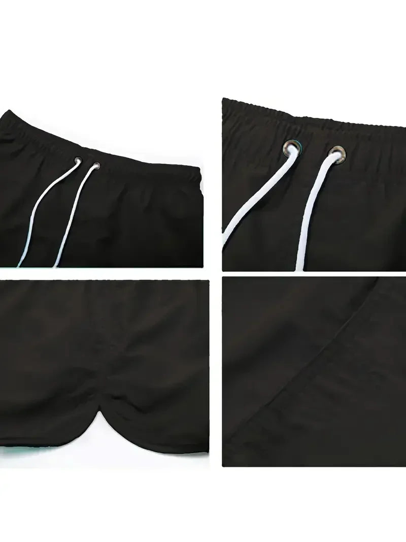 New Summer Men's Swimwear Breathable Board Shorts Male Surfing Swimsuit Fitness Training Shorts Casual Printed Beach Short Pants