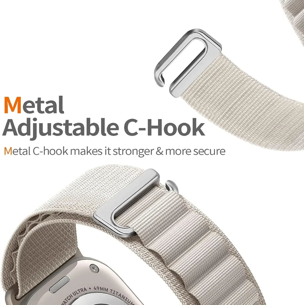 Alpine Loop Strap For Apple Watch Ultra 3 2 1 Band 49mm 11 10 9 8 7 45mm 41mm 42mm 46mm Nylon Bracelet iWatch 6 5 4 3 SE3 2 Belt