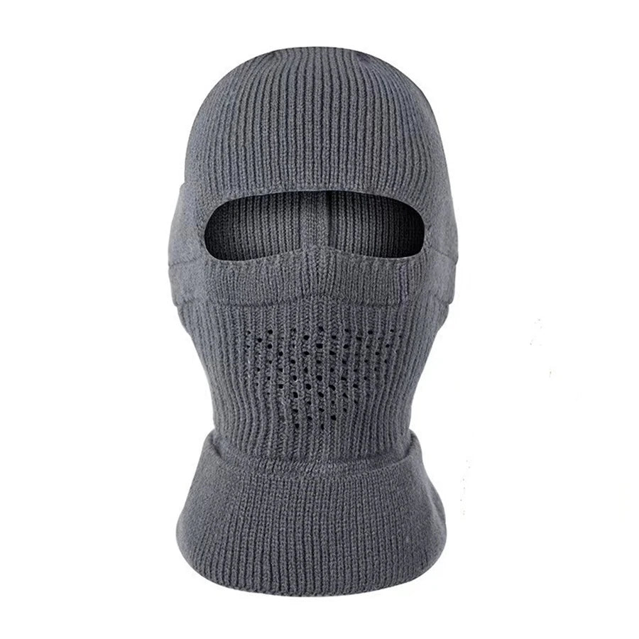 Mask Beanies Hat Men Full Face Cover Pullover Cap Winter Balaclava Knitted Hat Outdoor Cycling Motorcycle Ski Full Face Mask Hat