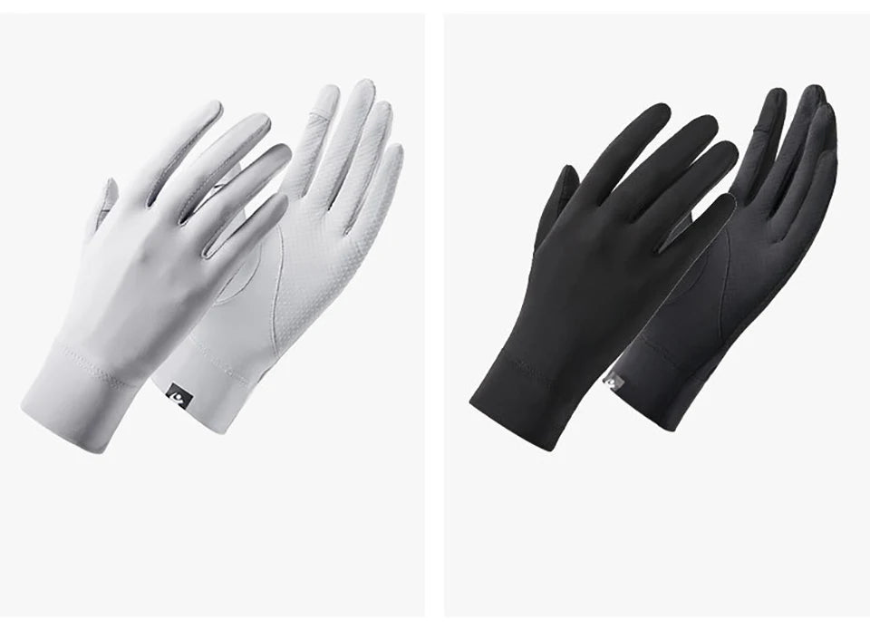 KoKossi Summer Sunscreen Gloves Breathable Anti UV Touch Screen Ice Silk Finger Flipping Gloves Riding Driving Gloves Woman