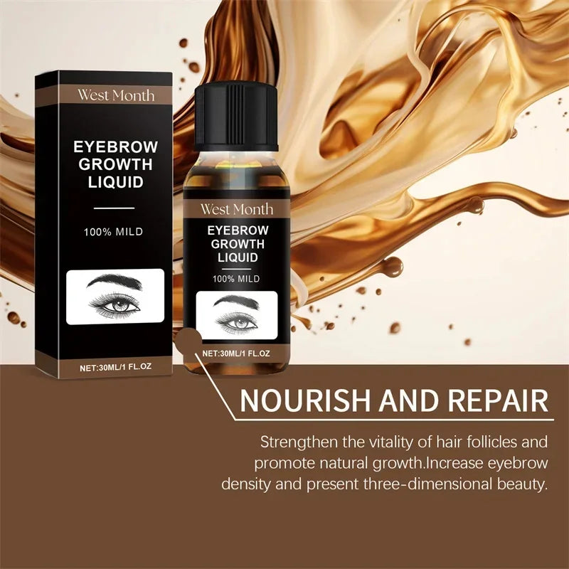 Eyebrow Growth Serum Eyelash Hair Growth Anti Hairs Loss Product Prevent Baldness Fuller Thicker Lengthening Eyebrow Makeup 30ml