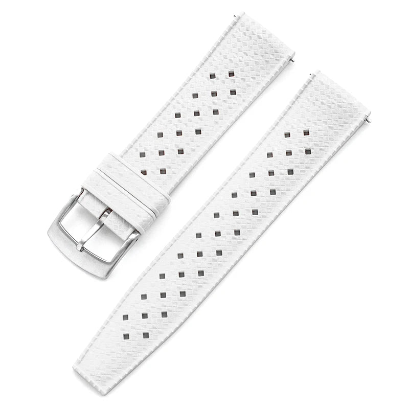 Tropical Fluoro Rubber Watch Strap 20mm 22mm Quick Release Sport Waterproof FKM Men Women Replace Band for Seiko for Citizen