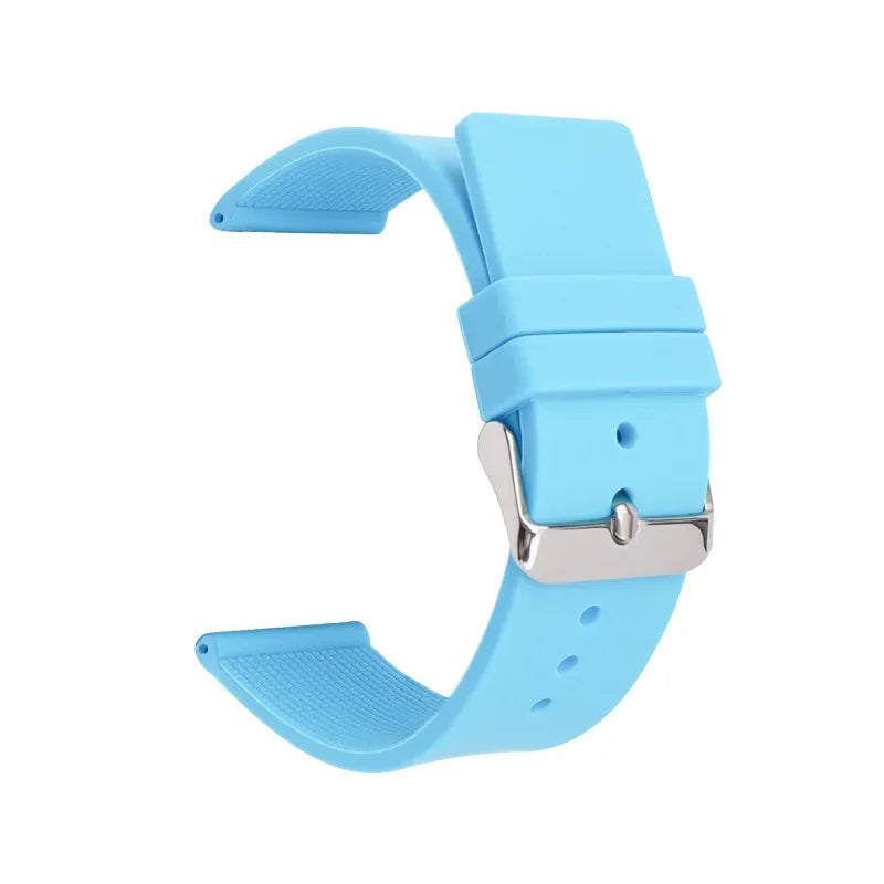 12mm 14mm 16mm 18mm 20mm 22mm 24mm Silicone Strap for Omega Soft Rubber Band Candy Color Men Women Replace Bracelet Accessories