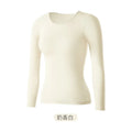 Women's Ultra-Thin Seamless Thermal Underwear High-Elasticity Warm Vest Slim Fit Top Casual Long Sleeves Lightweight Sleepwear