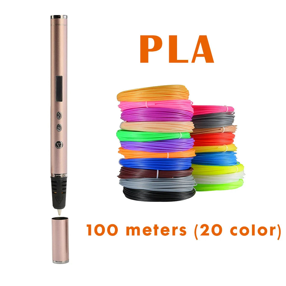 New RP900A 3D Pen slimmest DIY 3D Printing Pen In The World Creative Toy Gift Christmas Presents For Kids