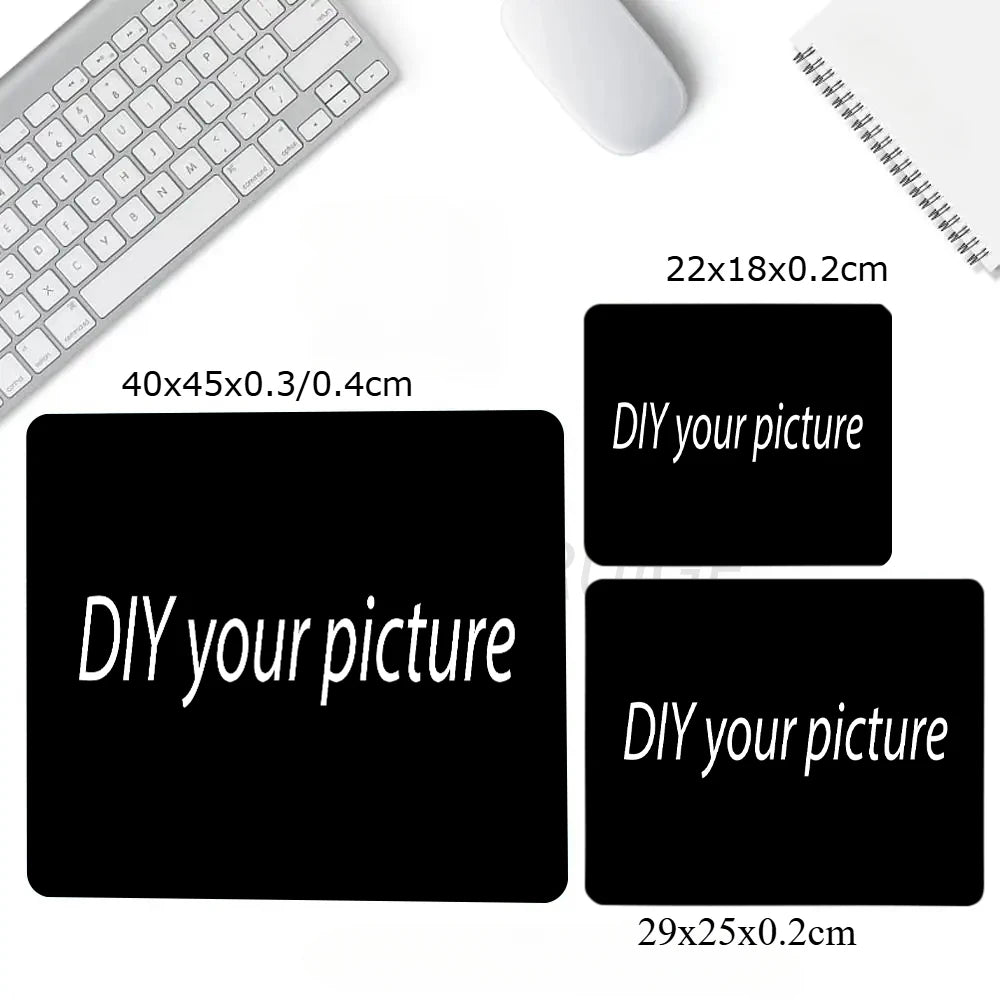 Custom Mouse Pad Personalized Pictures Text Logos Design Small Square Rubber Anti-slip Mousepads Office Game DIY Decor Desk Mats