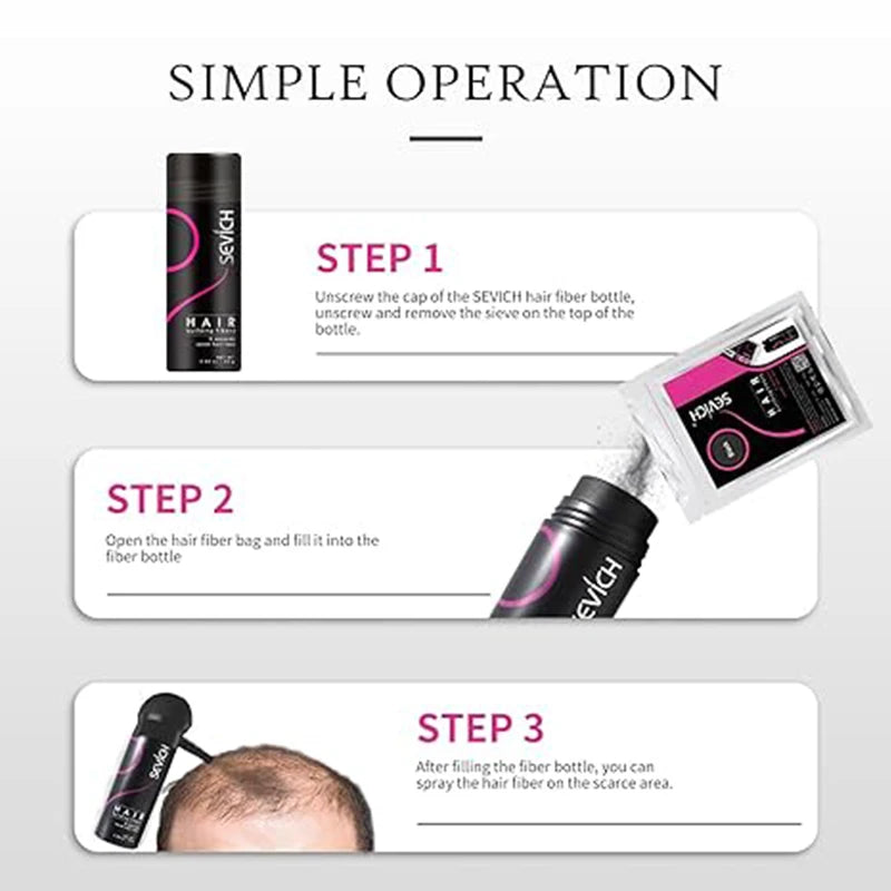 10 Colors Hair Fibers Regrowth Powders Keratin Applicator Hair Building Fibers Spray Pump Hair Growth Products Beauty Health 25g