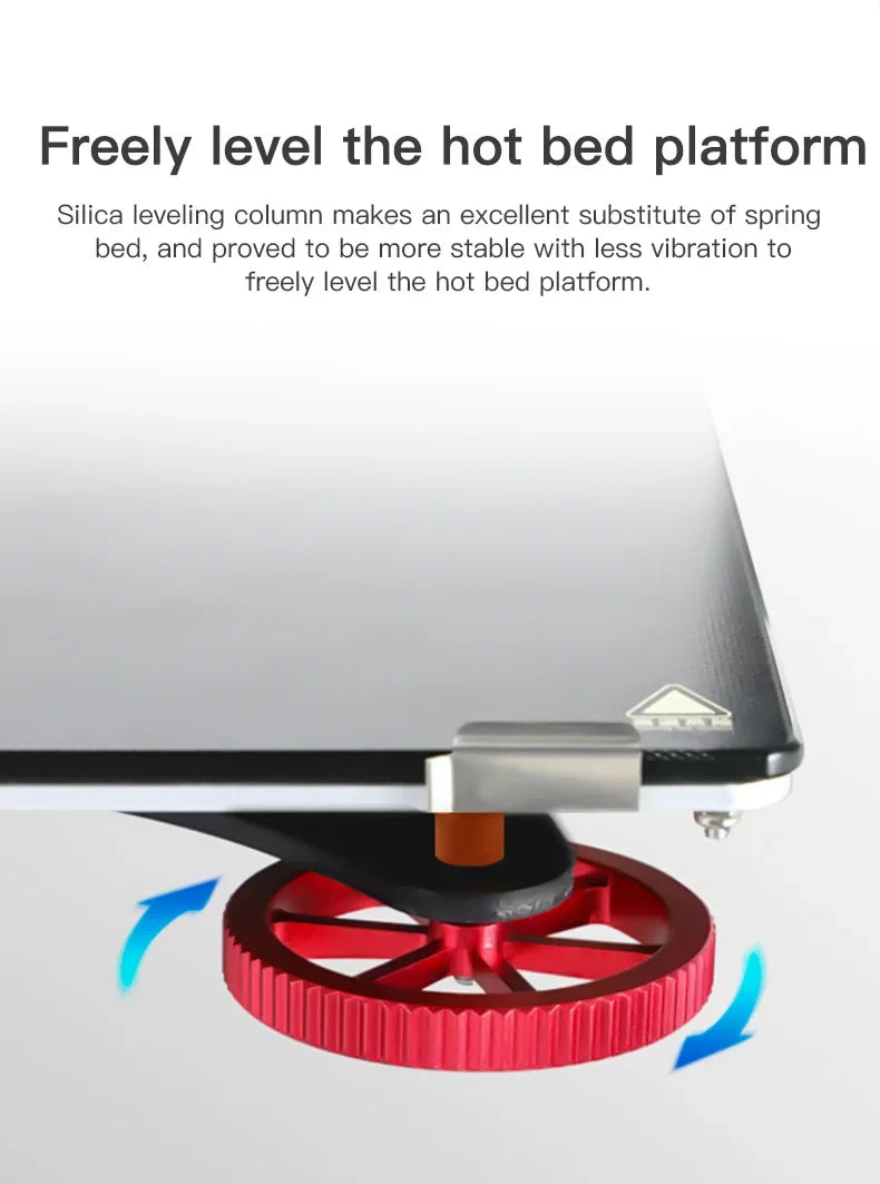 Creality Official 4pcs 3D Printer Silicone Solid Spacer High Temperature Hot Bed Leveling Column for CR10 Ender3 3d Priter Parts