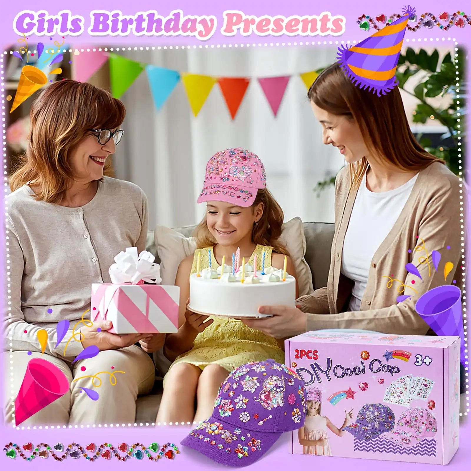 5 6 7 8 Year Old Girls Gifts: Craft Kits for Kids Girls Toys Age 6-7-8-9-10 Birthday Presents Arts and Crafts Toys for Kids