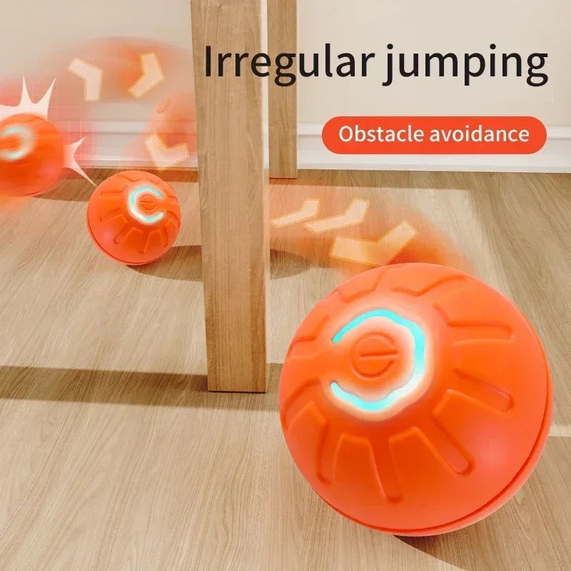 USB Automatic Dog Accessories Mobile Bounce Moving Ball For Dogs Electronic Interactive Pet Toys Pool Cats Toy Bag Supplies Home