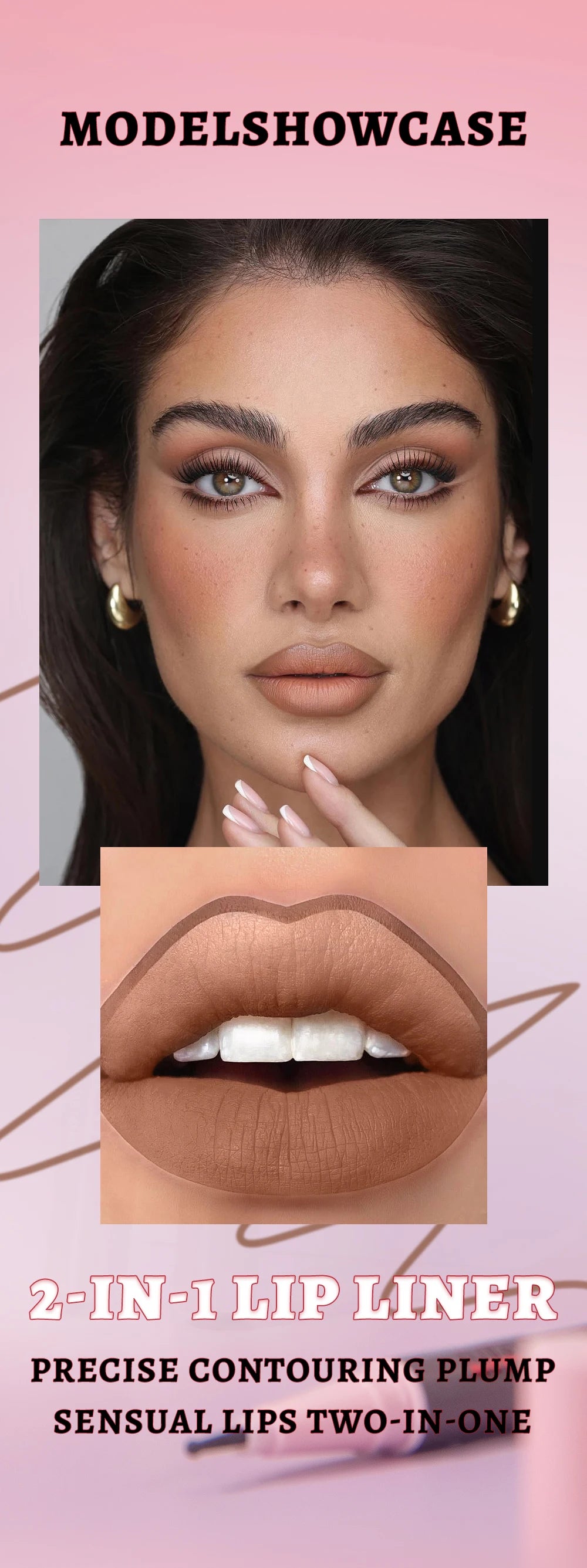 Matte Liquid Lip Liner Pen Sponge Tip Dyeing Lip Gloss Waterproof Long Lasting Lipstick Pencil Sexy Lips Contour Makeup Cosmetic