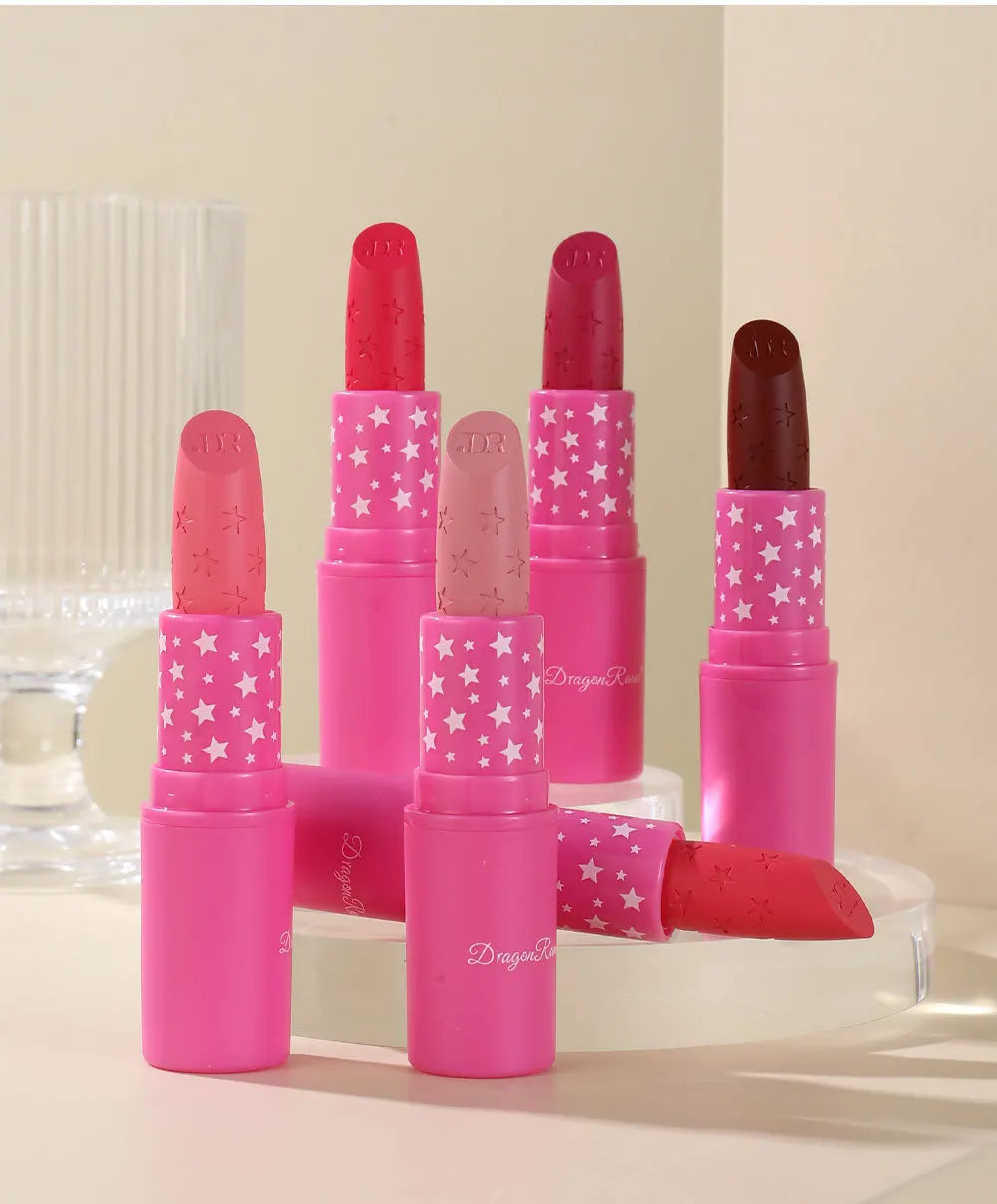 3Pcs Korean Matte Lipstick Set Waterproof Long Lasting High Pigmented Lip Gloss Makeup For Women Beauty Cosmetic